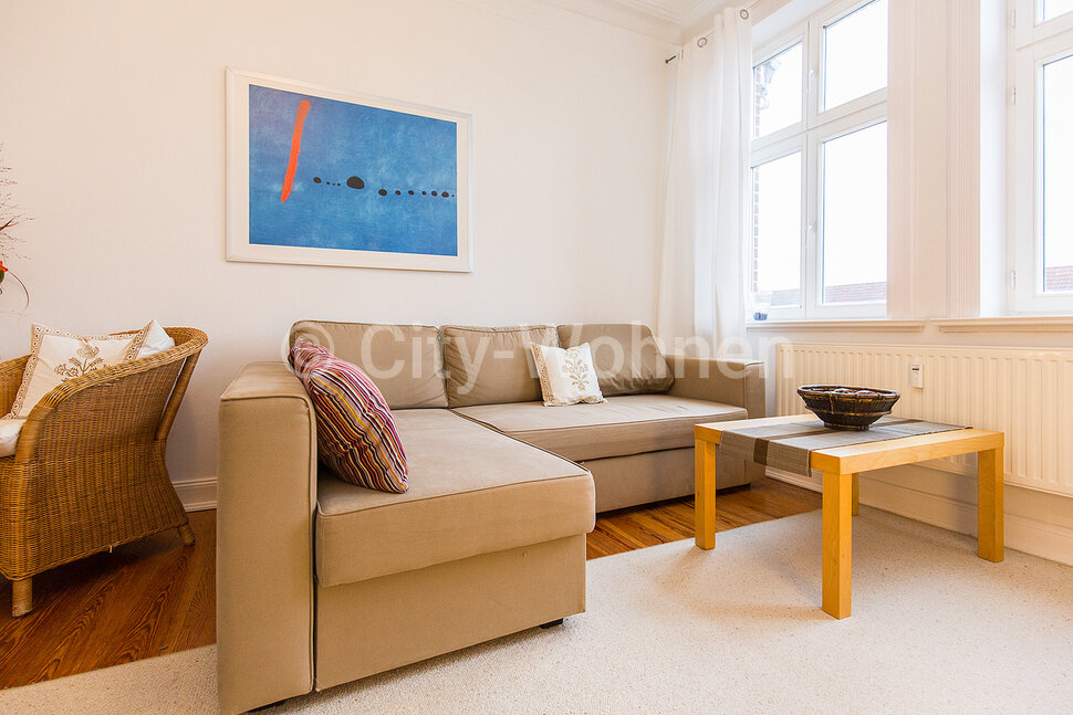 furnished apartement for rent in Hamburg Ottensen/Daimlerstraße.  living room