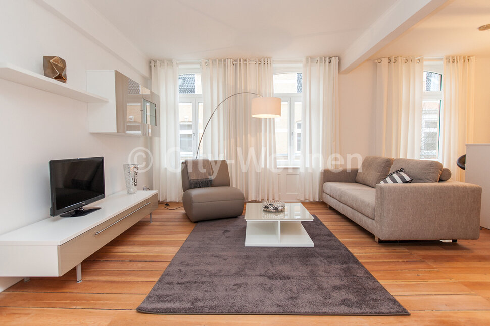 furnished apartement for rent in Hamburg Rotherbaum/Rothenbaumchaussee.  living room