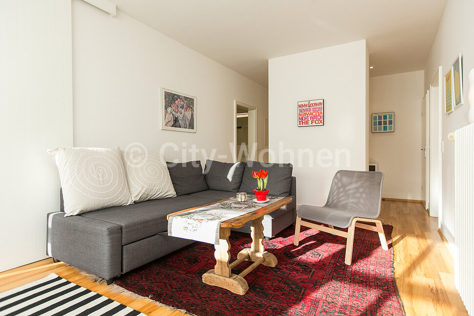 Alquilar apartamento amueblado en Hamburgo Groß Flottbek/Müllenhoffweg.  salón