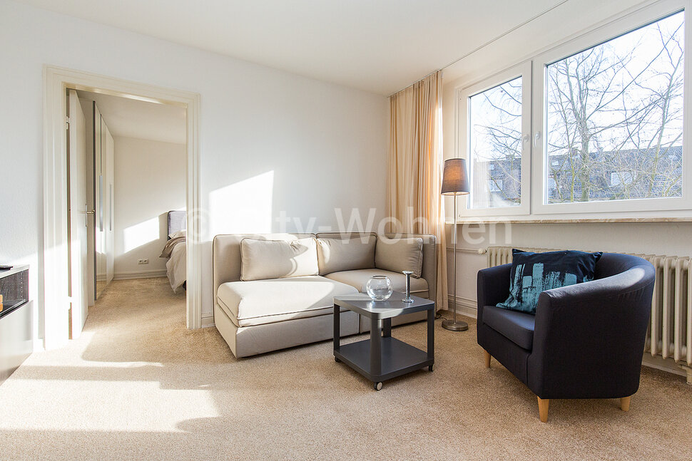 furnished apartement for rent in Hamburg Hohenfelde/Ifflandstraße.  living room