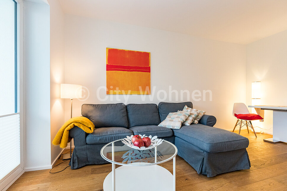 Alquilar apartamento amueblado en Hamburgo Eimsbüttel/Bismarckstraße.  salón