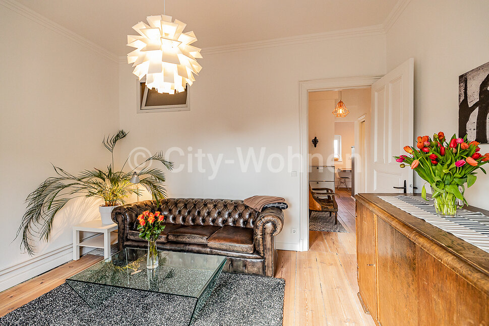 furnished apartement for rent in Hamburg St. Georg/Rostocker Straße. living area