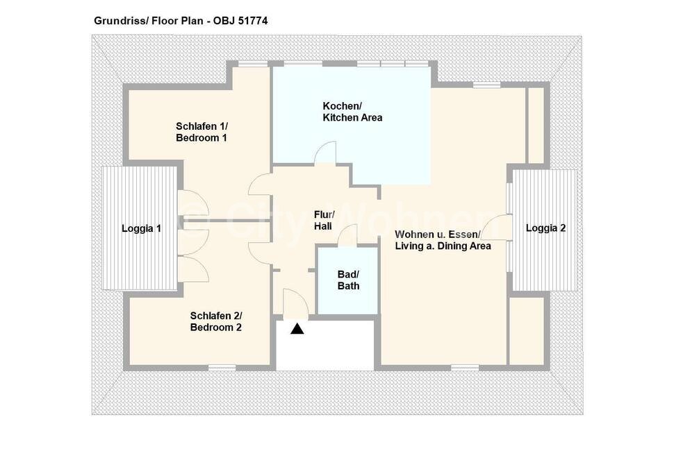 furnished apartement for rent in Hamburg Wellingsbüttel/Pfeilshofer Weg.  