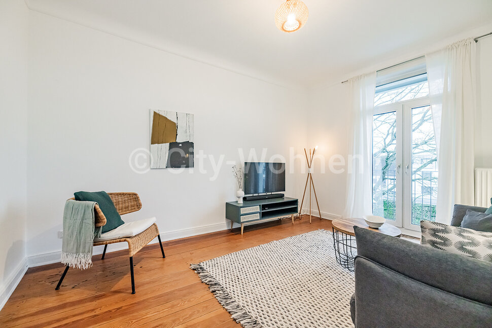 Alquilar apartamento amueblado en Hamburgo Winterhude/Rehmstraße.  