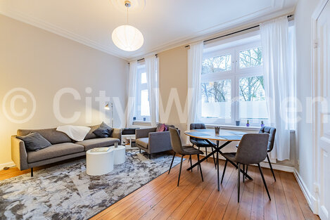 moeblierte Wohnung mieten in Hamburg Ottensen/Boninstraße.