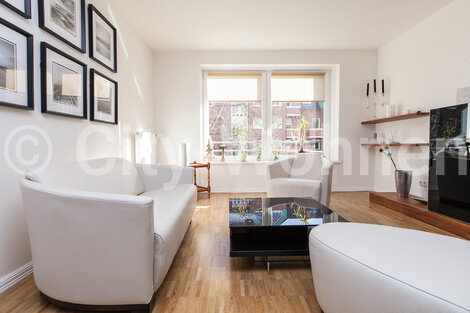 furnished apartement for rent in Hamburg Winterhude/Semperstraße. living room