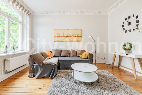moeblierte Wohnung mieten in Hamburg Ottensen/Rothestraße.