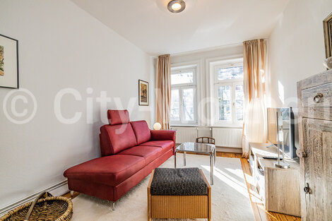 furnished apartement for rent in Hamburg Winterhude/Kaempsweg. living room