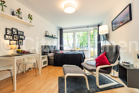 moeblierte Wohnung mieten in Hamburg Hoheluft/Troplowitzstraße.