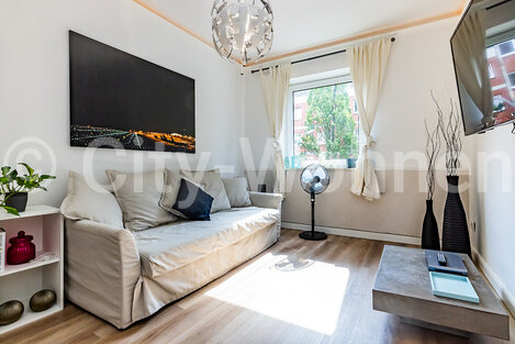 moeblierte Wohnung mieten in Hamburg Winterhude/Heidberg.