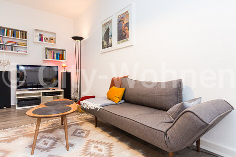 furnished apartement for rent in Hamburg Winterhude/Heidberg. living room