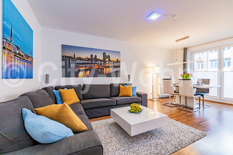 moeblierte Wohnung mieten in Hamburg Wandsbek/Kedenburgstraße.