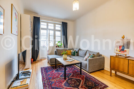 furnished apartement for rent in Hamburg Eppendorf/Kellinghusenstraße. living room