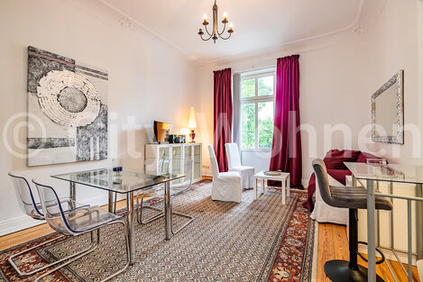 moeblierte Wohnung mieten in Hamburg Uhlenhorst/Zimmerstraße.