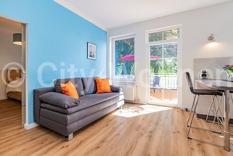 moeblierte Wohnung mieten in Hamburg Othmarschen/Ohnsorgweg.