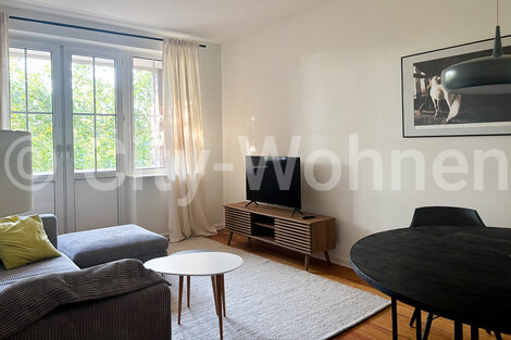 moeblierte Wohnung mieten in Hamburg Harvestehude/Isestraße.