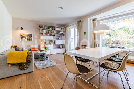 moeblierte Wohnung mieten in Hamburg Nienstedten/Brandorffweg.