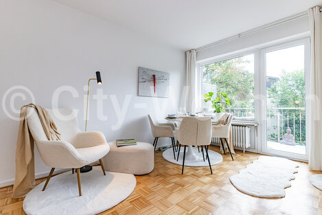 moeblierte Wohnung mieten in Hamburg Eimsbüttel/Paulinenallee.