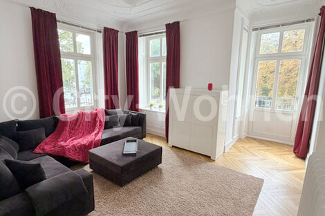 moeblierte Wohnung mieten in Hamburg Uhlenhorst/Zimmerstraße.