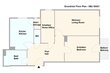 furnished apartement for rent in Hamburg Hoheluft/Breitenfelder Straße.  floor plan 2 (small)